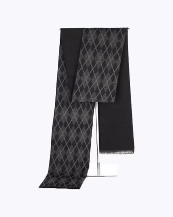 شال گردن موهر مردانه زنانه دورو طرح آرگایل جوراب نوین